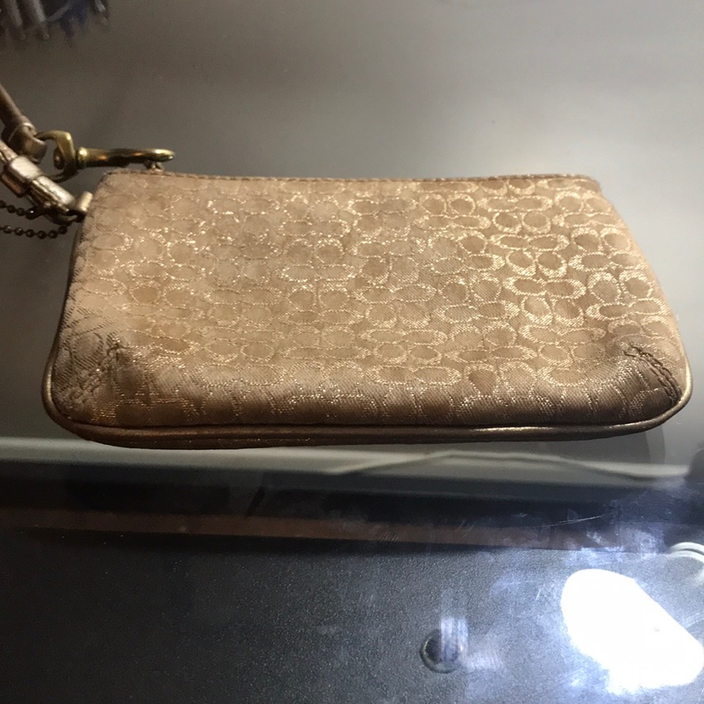 Slightly warn coach wristlet